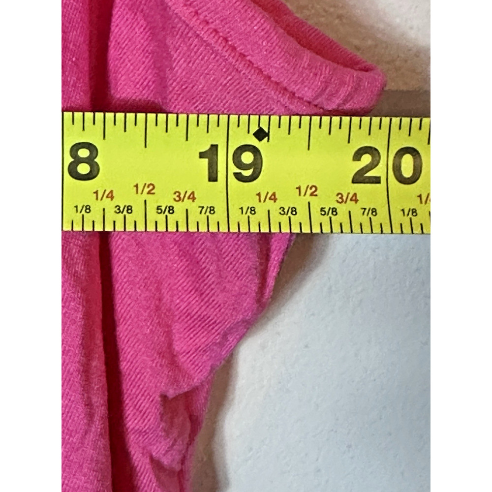 Maner Top Women's Med M Hot Pink Beaded Sleeveless Pleated Neck Keyhole New NWT - Picture 9 of 10